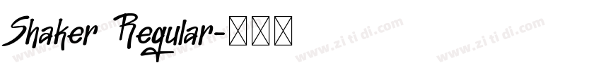 Shaker Regular字体转换
